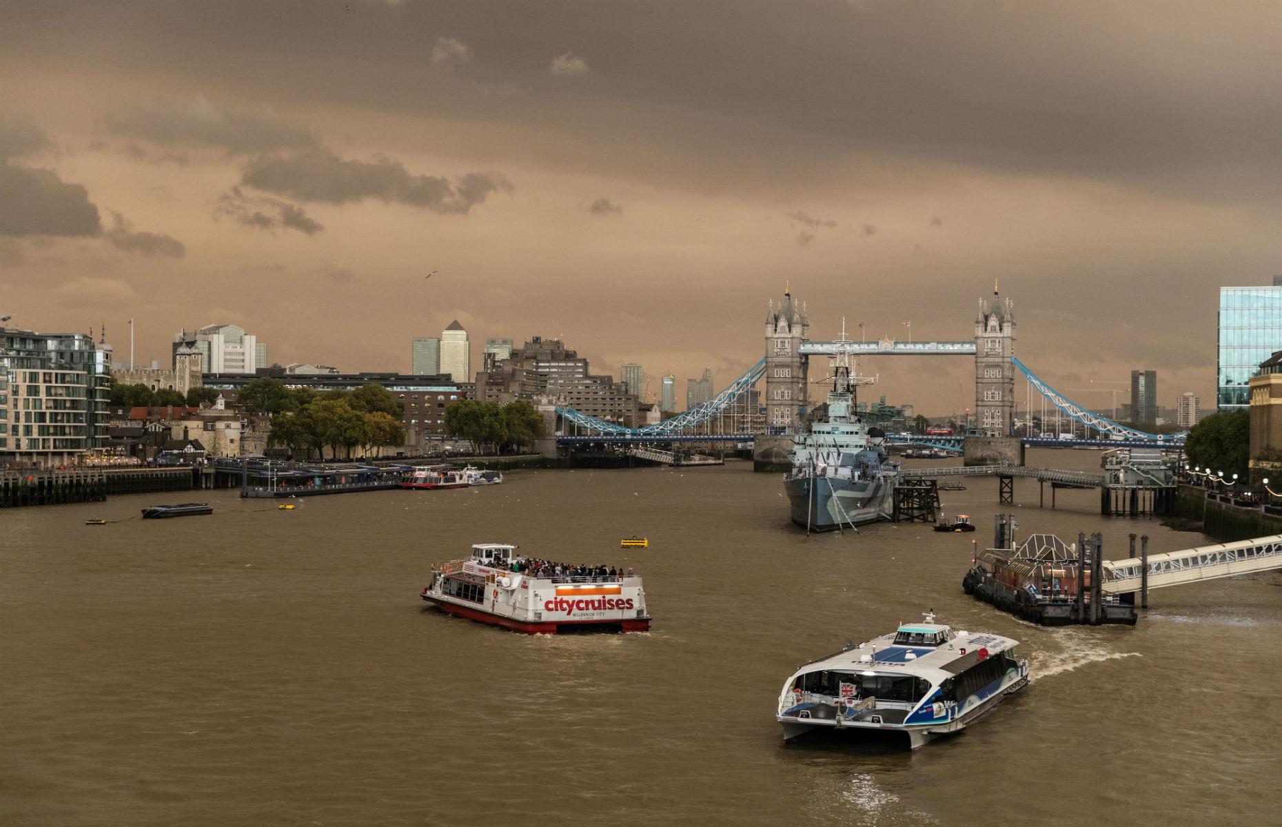 Storm Ophelia in London, England